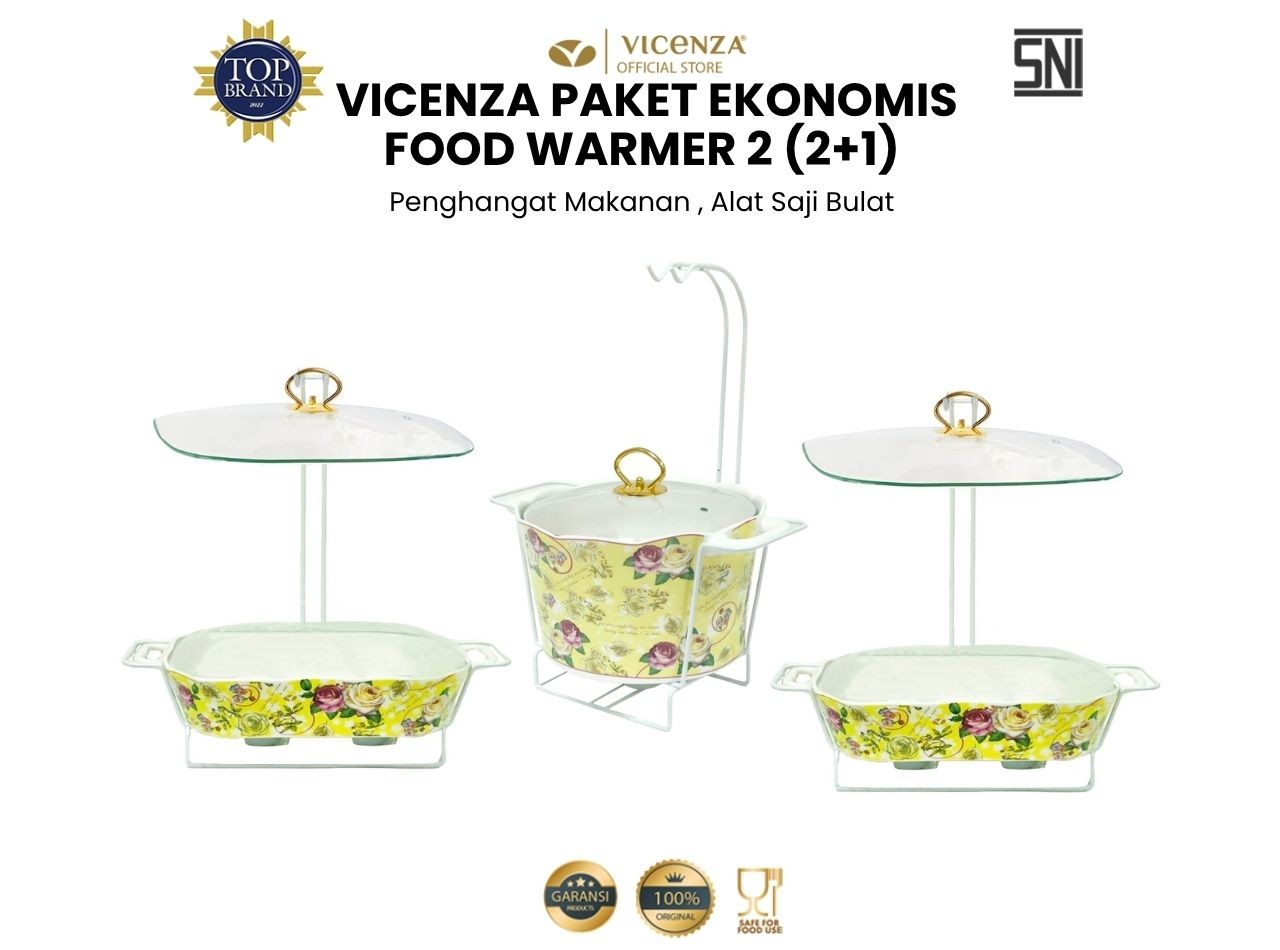 Paket Ekonomis Food Warmer 2 (2+1) Mawar